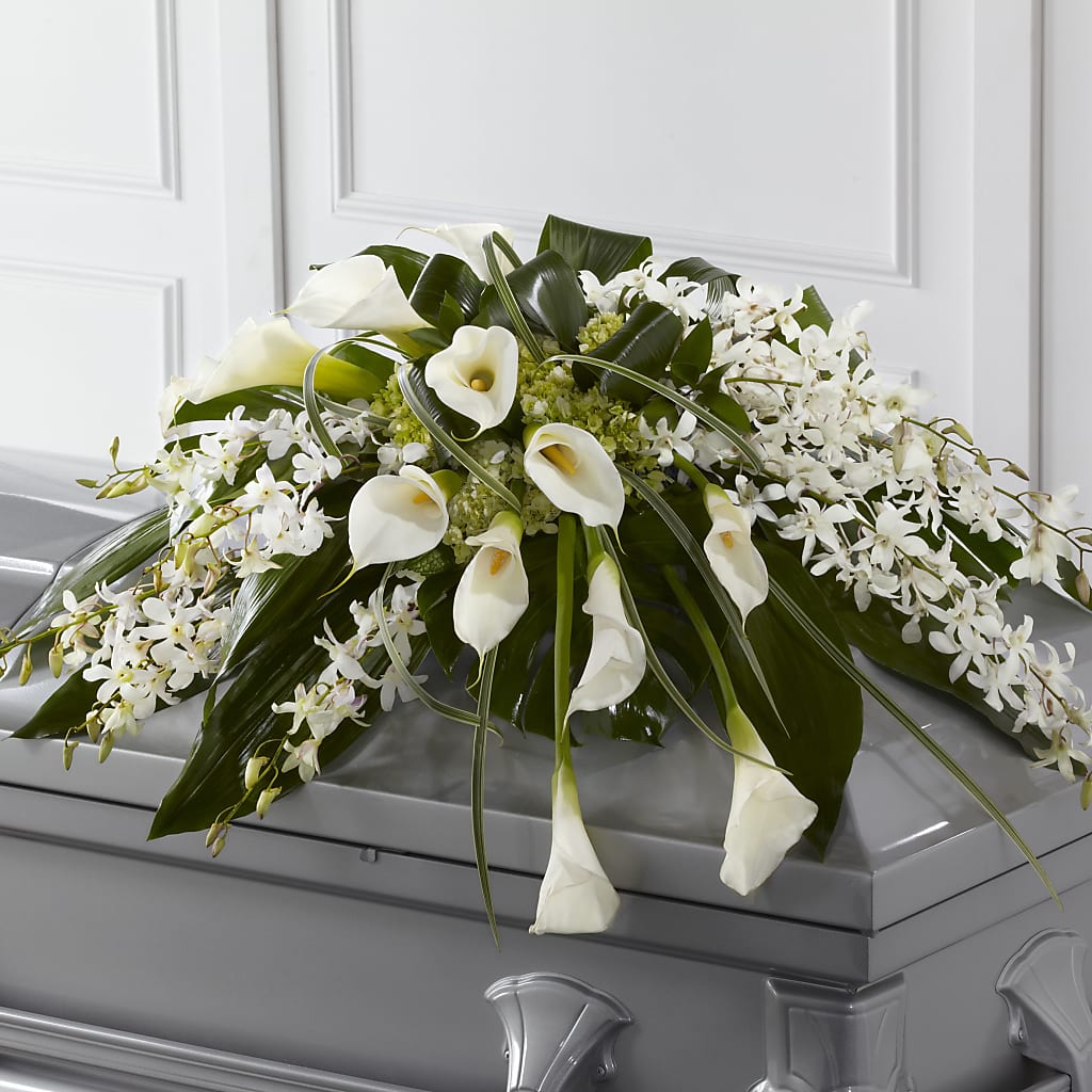 Angel Wings Casket Spray – Francis Florist, Pomeroy OH