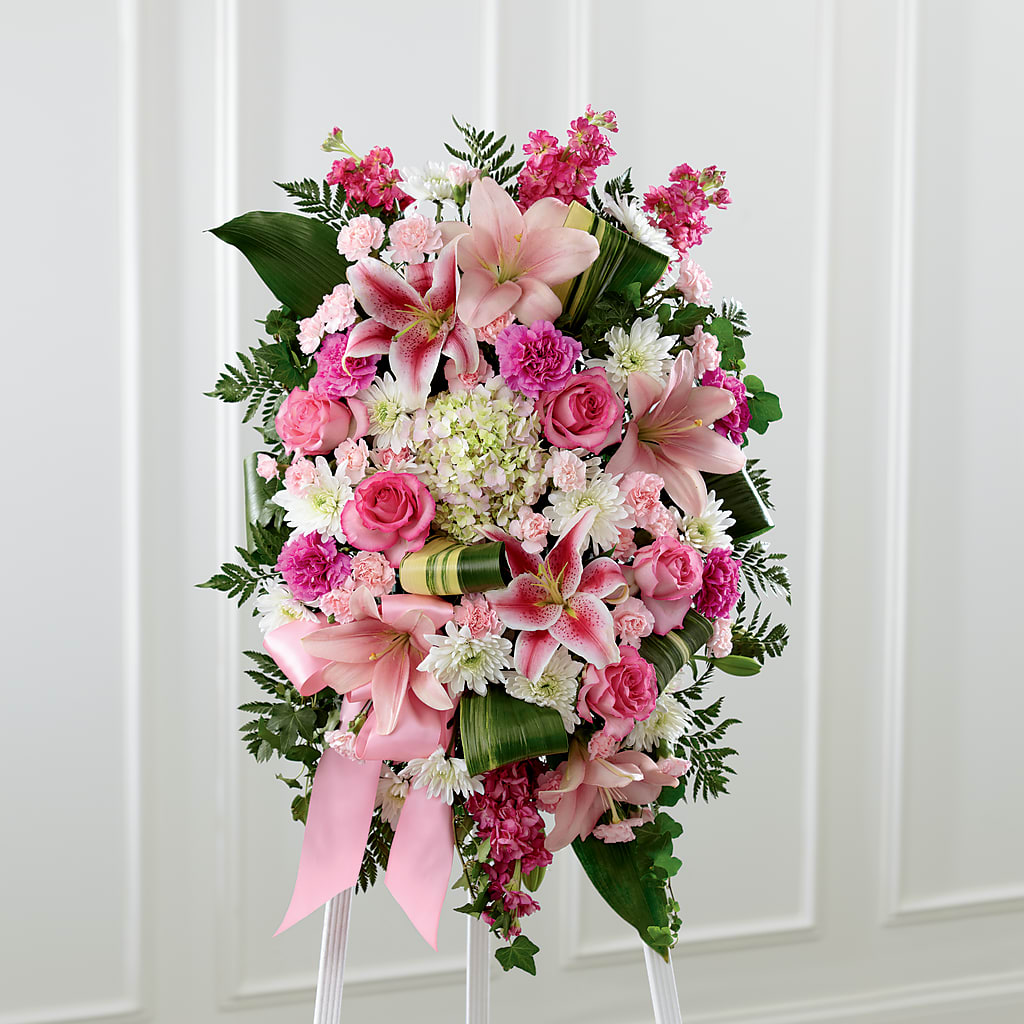 Comforting Standing Spray – Francis Florist, Pomeroy OH