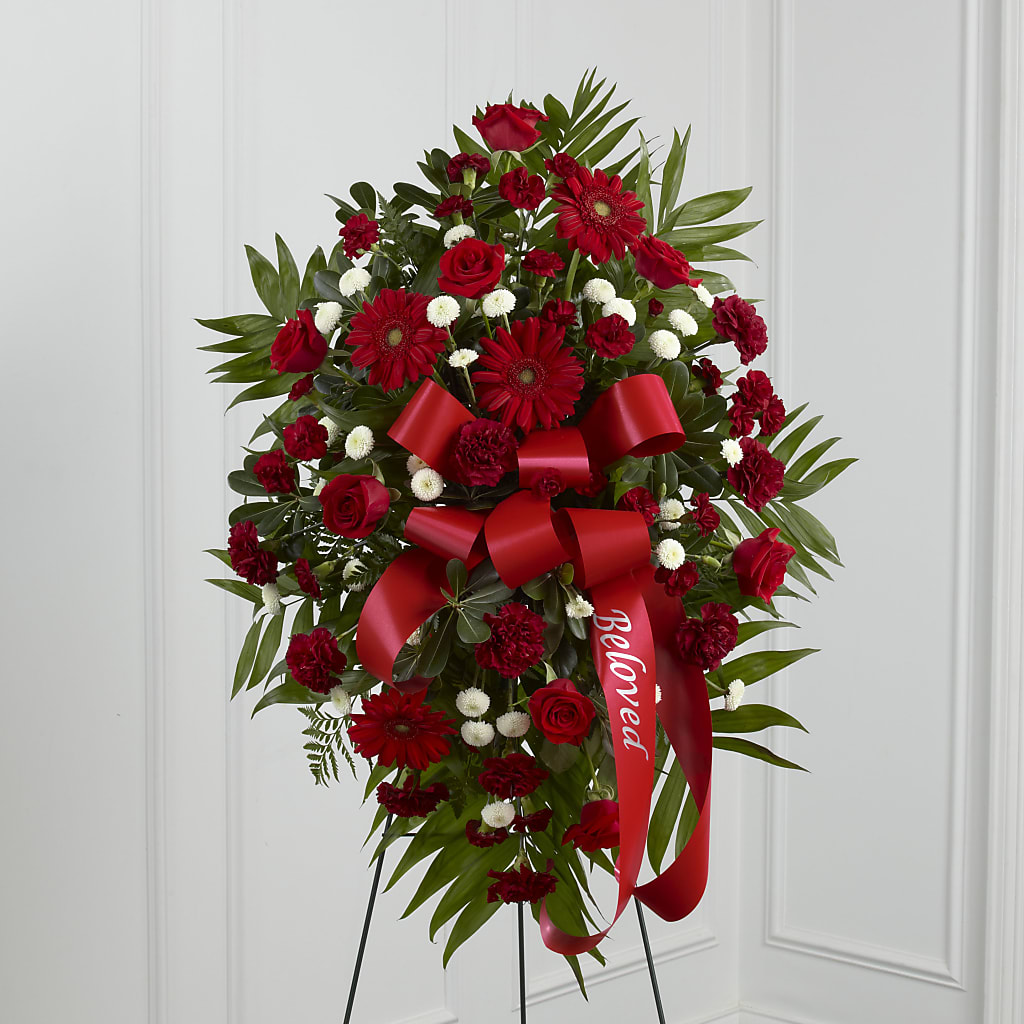 Treasured Memories Standing Spray – Francis Florist, Pomeroy OH