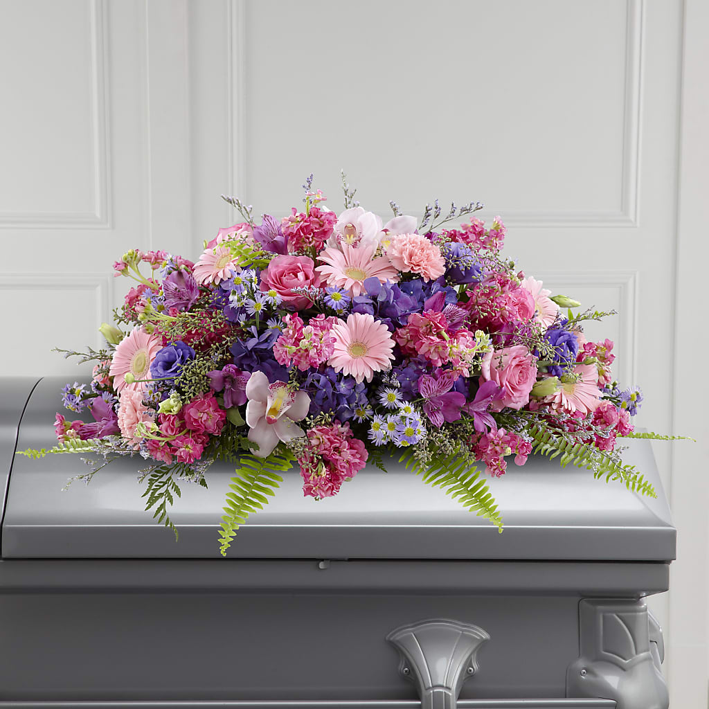 Glorious Garden Casket Spray – Francis Florist, Pomeroy OH
