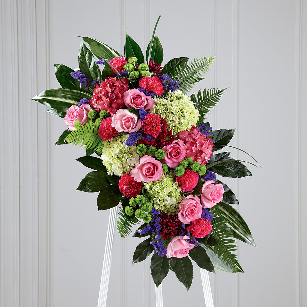Refreshing Mix Standing Spray – Francis Florist, Pomeroy OH