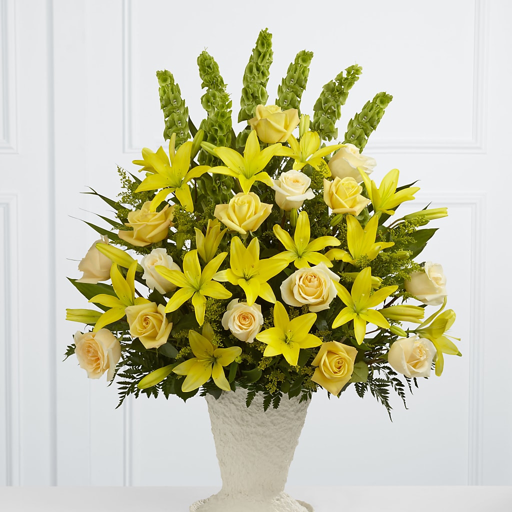 Golden Memories Arrangement – Francis Florist, Pomeroy OH