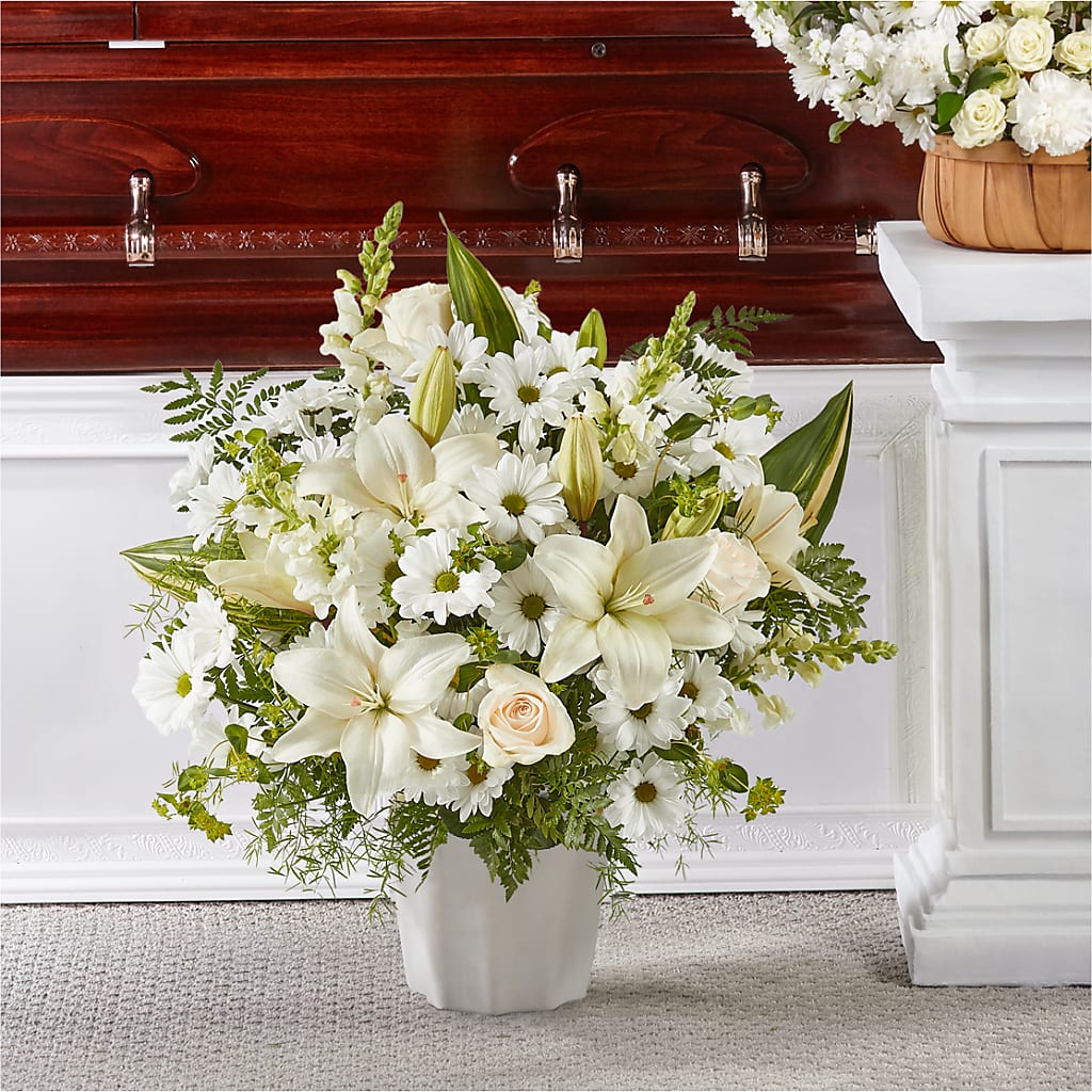 Thoughts of Tranquility Floor Basket – Francis Florist, Pomeroy OH