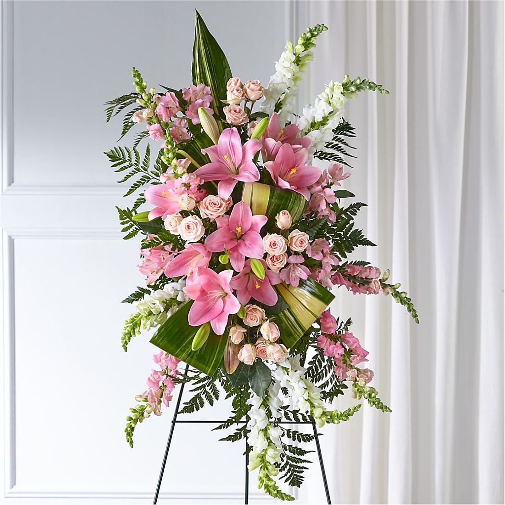 Elegant Embrace Standing Spray – Francis Florist, Pomeroy OH