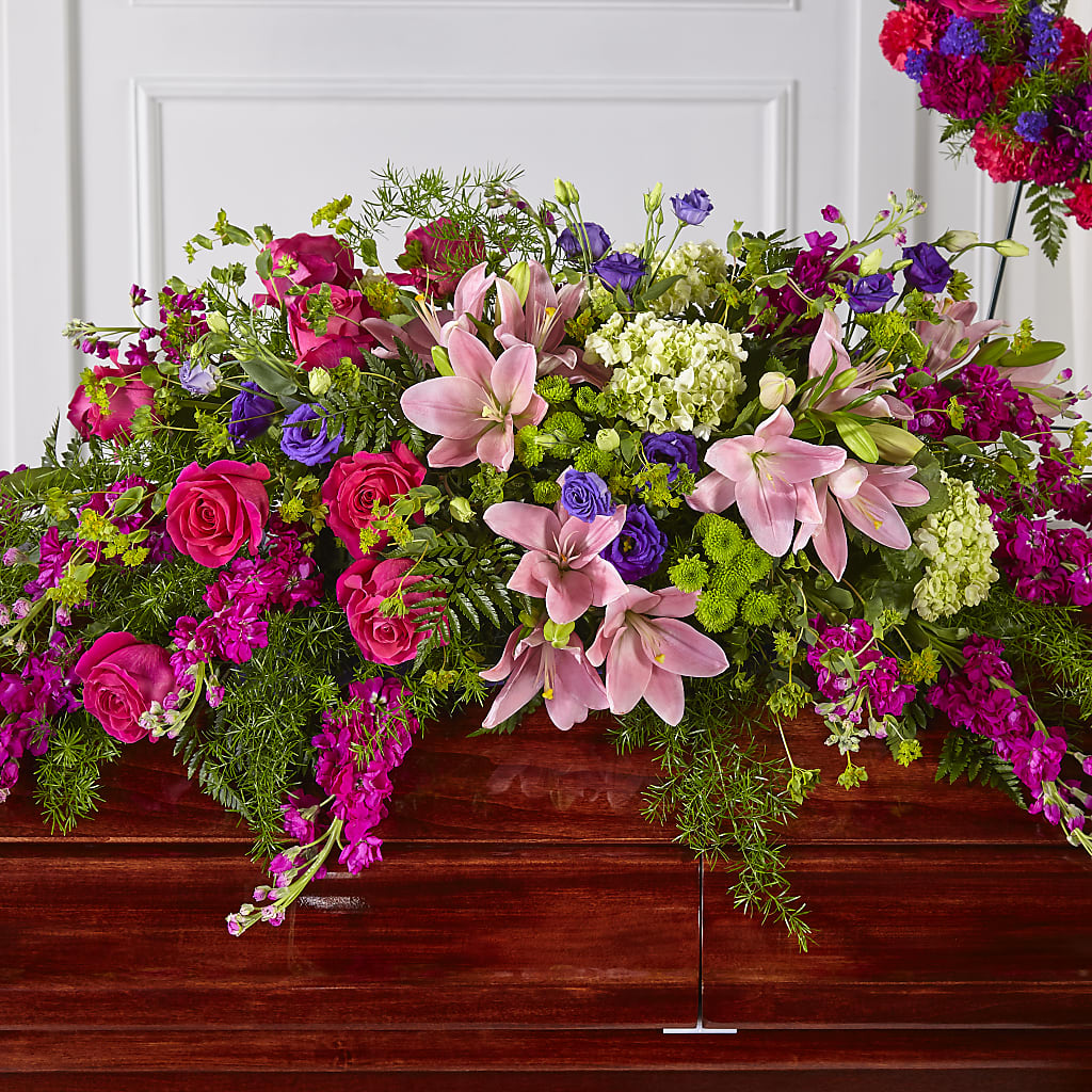 Radiant Tribute Casket Spray – Francis Florist, Pomeroy OH