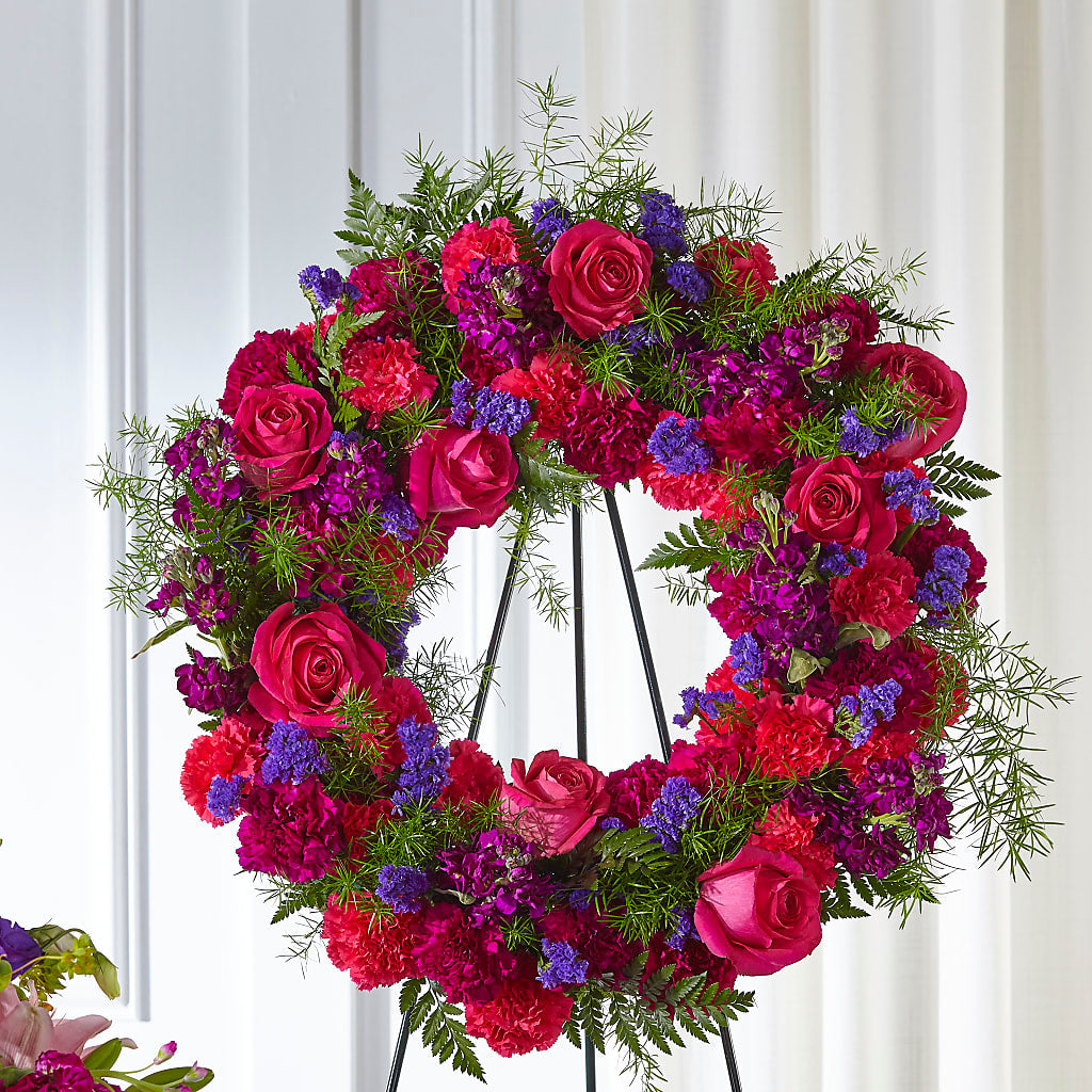 Calming Colors Wreath – Francis Florist, Pomeroy OH