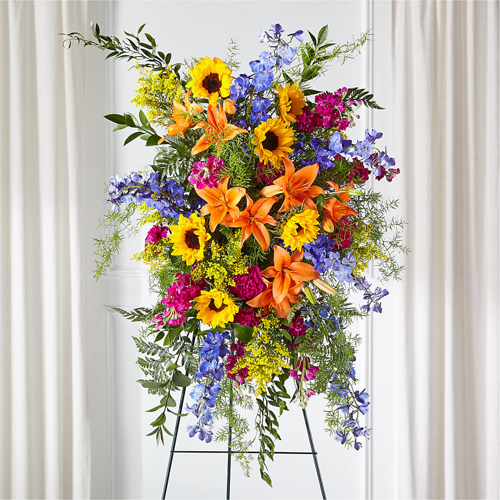 Sunlit Memories Standing Spray (Standard) – Francis Florist, Pomeroy OH