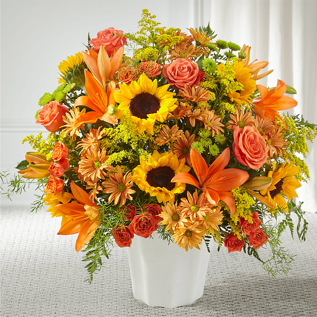 Harvest Thoughts Floor Basket – Francis Florist, Pomeroy OH