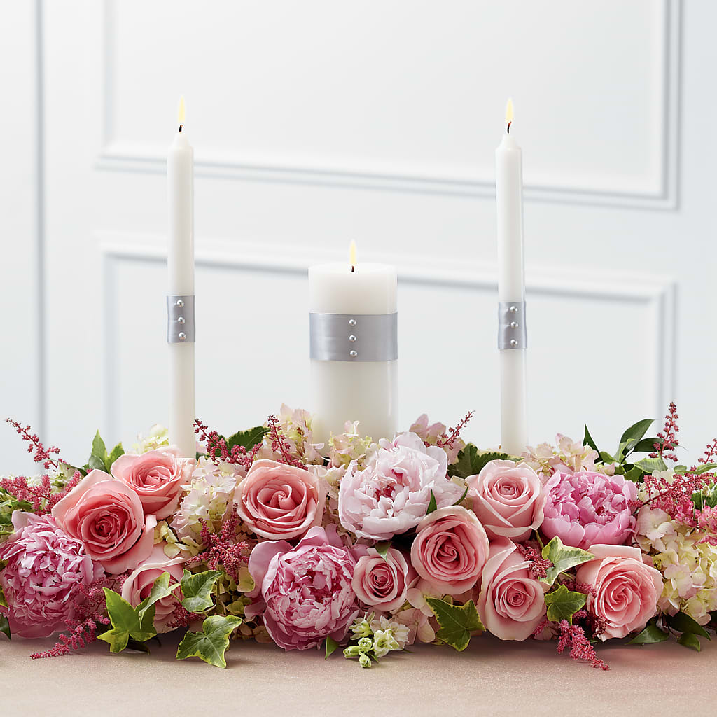 Worldwide Romance Unity Candle Arrangement – Francis Florist, Pomeroy OH