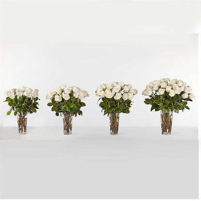 Long Stem White Rose Bouquet –  Francis Florist, Pomeroy OH