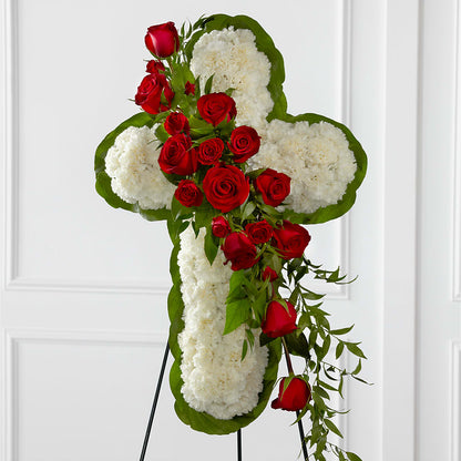 Floral Cross Easel –  Francis Florist, Pomeroy OH