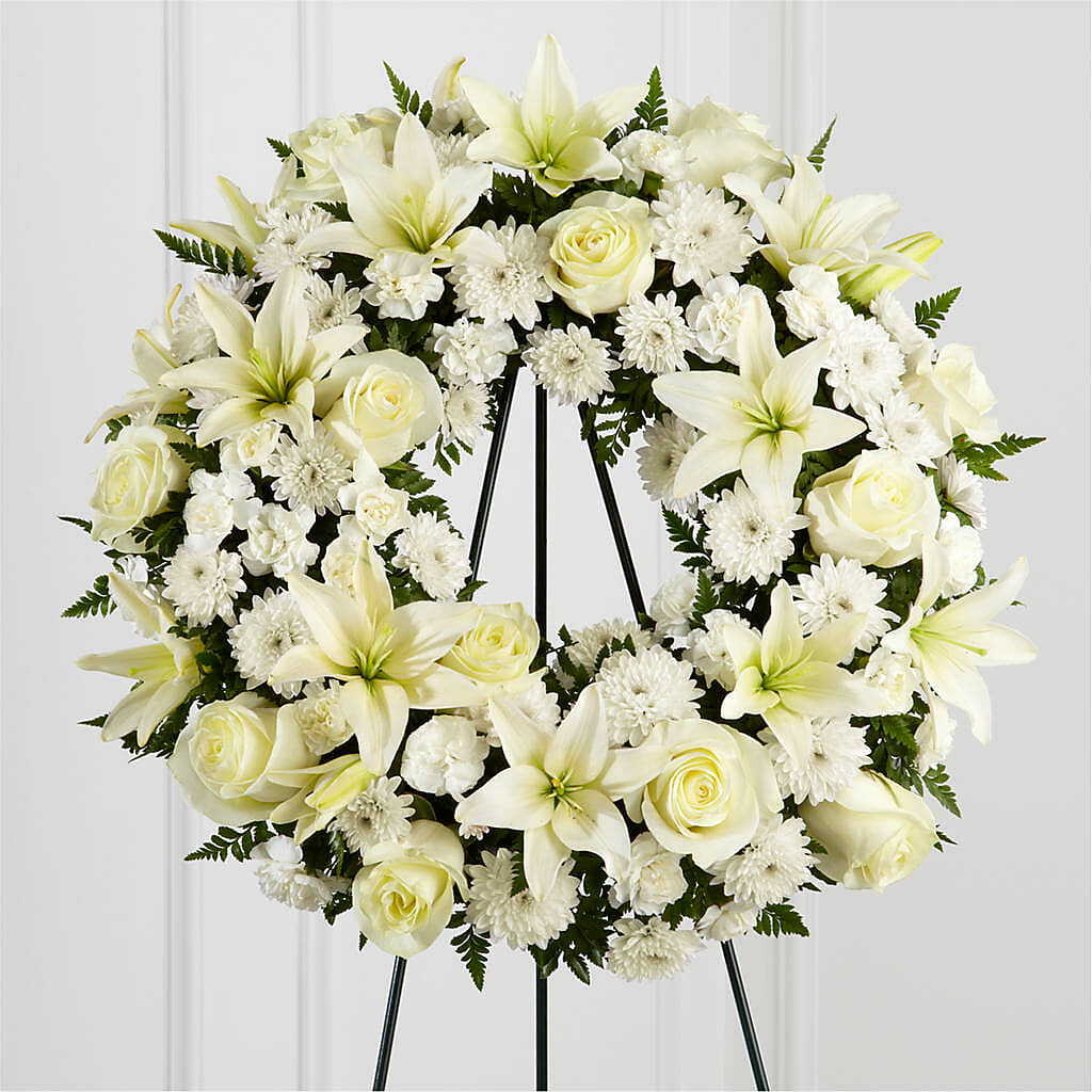 Treasured Tribute Wreath –  Francis Florist, Pomeroy OH