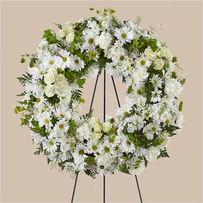 Faithful Wishes Wreath –  Francis Florist, Pomeroy OH