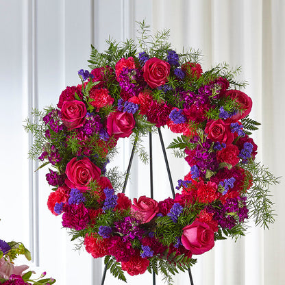 Calming Colors Wreath –  Francis Florist, Pomeroy OH