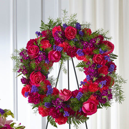 Calming Colors Wreath –  Francis Florist, Pomeroy OH